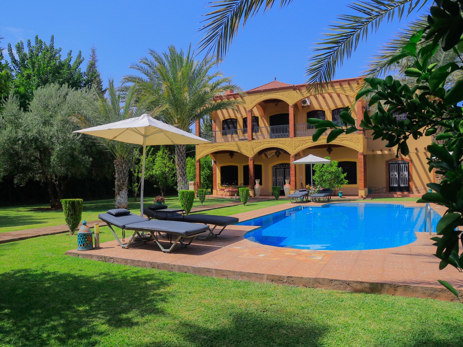 Villa avec piscine et jardin à louer près de Marrakech